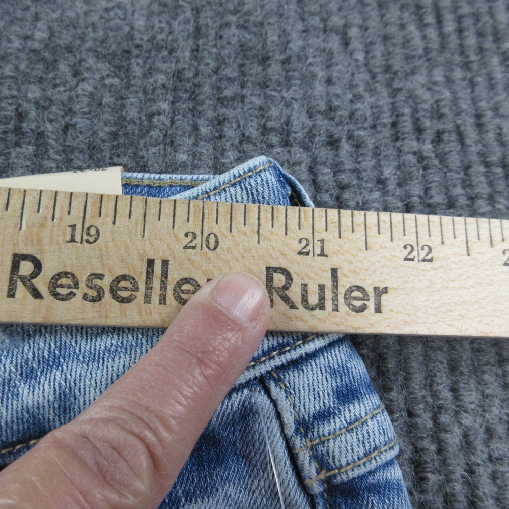 KanCan Jeans Womens 20W Blue Wide-Leg High Rise Distressed Stretch 41x32* NWT - Picture 5 of 16